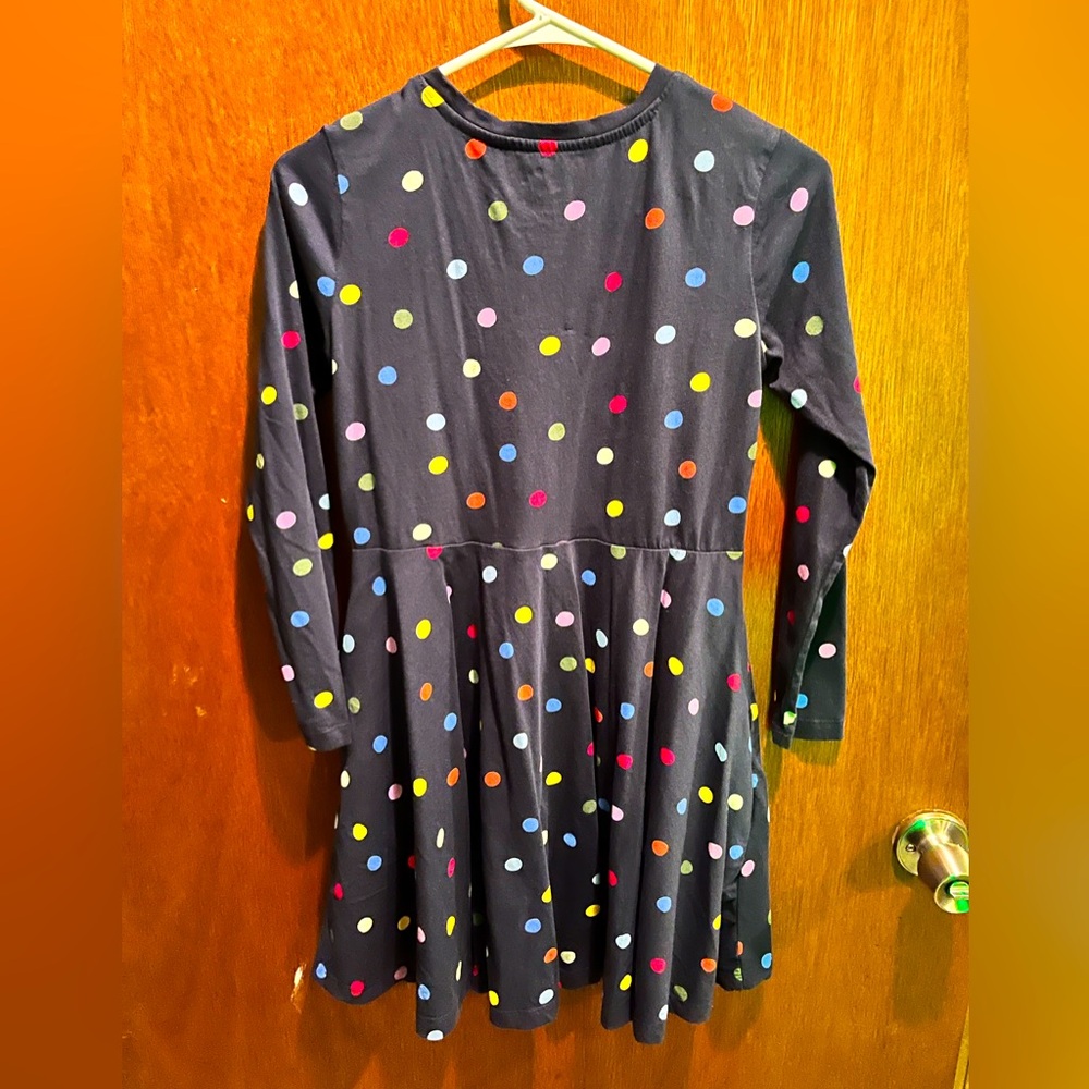 Primary Confetti Dot Rainbow Twirly Swing Dress